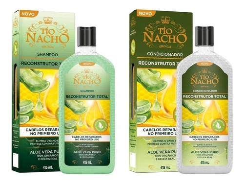 Shampoo + Condicionador Tio Nacho Reconstrutor Total