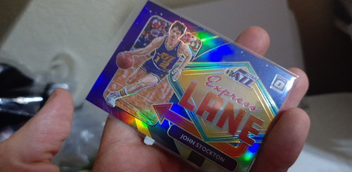 2020-21 Panini Don Optic Express Lane Prizm John Stockton (Usado)