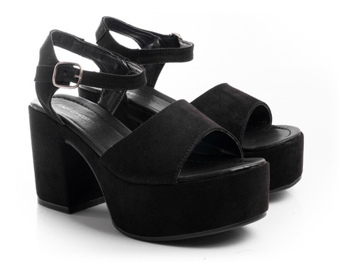 Imagen 3 de 9 de Sandalias Mujer Plataformas Zapatos Vestir Fiesta Taco Palo