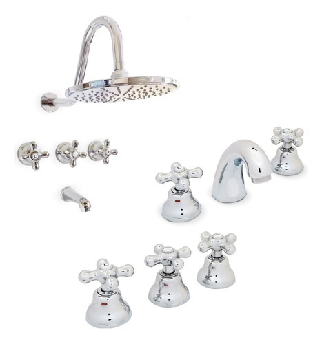 Set De Griferia Tharga Aqualaf (lavatorio, Bidet, Ducha)