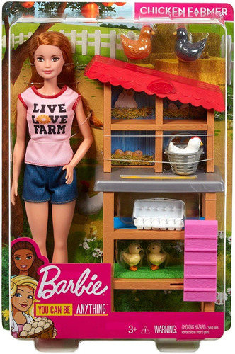 Barbie Farmer Fazendeira Ruiva Fashionistas Farm Granjeira