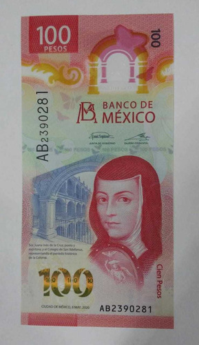 Billete De 100 Pesos Nuevo Serie Ab