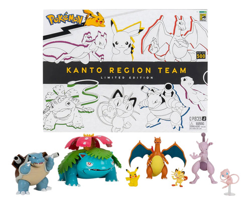Pokemon Kanto Region Team Jazwares Sdcc 2024 Pikachu