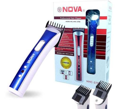 Imagem 1 de 3 de Maquina Aparador Pelos Pezinho Cabelo Barba Nova Nhc-3780