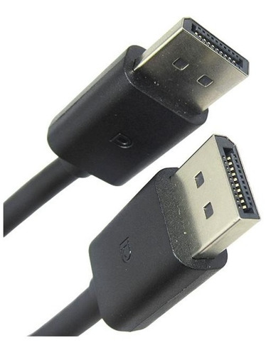 Cabo Displayport Macho 1.2 - 4k - 1,80mts - Pt - 50 Unidades