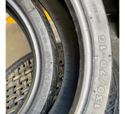 Par 110/70/16 E 130/70/16 Michelin City Grip Usado Riscado (Usado)