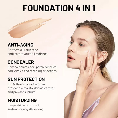 Base De Maquillaje Biónica 4 En 1, Espectro Medio