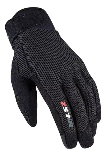 Guantes Moto Cortos Ls2 Cool Hombre Negro Talle S