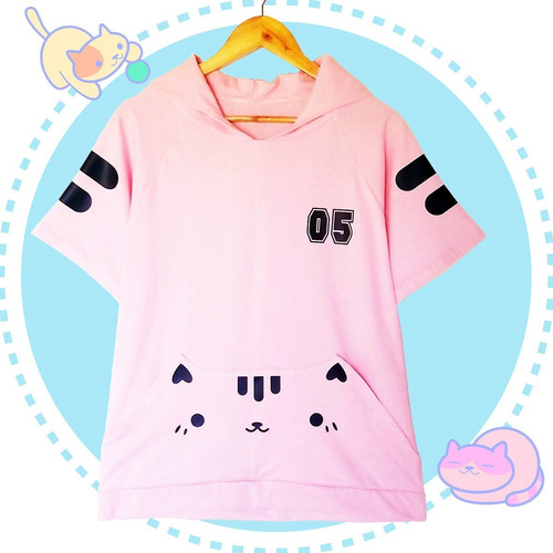 Remera Pocket Nyan/ Harajuku/ 