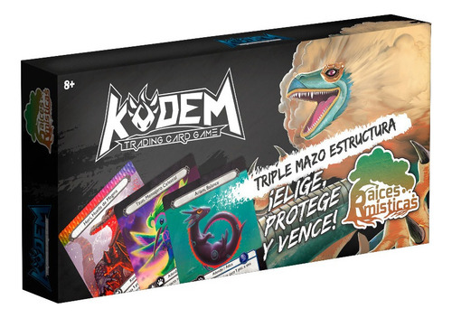 Kodem Tcg Triple Mazo Raices Misticas Juego Cartas Trading