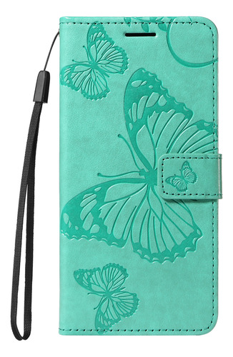 Funda Protectora Multifuncional Para Huawei Nova/y Series, Piel Sintética Con Estampado, Color Verde