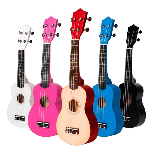 Imagen 9 de 10 de Ukelele Electroacustico Soprano Zurdo + Funda + Pua + Envio