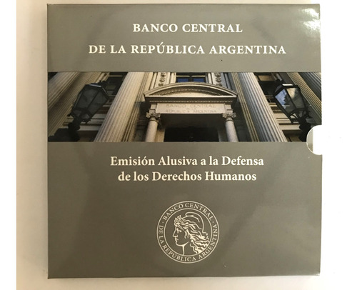 Monedas Argentinas Blister 2 Pesos 2006 Derechos Humanos