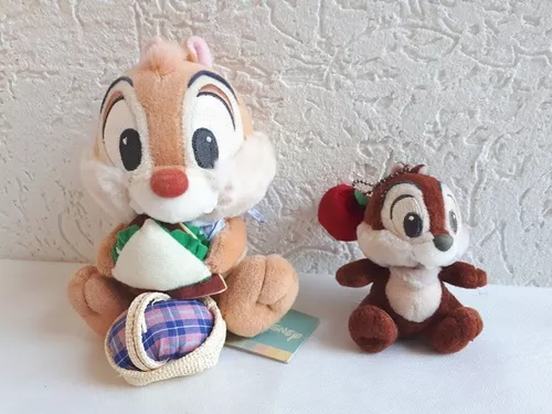 2 Pelúcias Tico e Teco chip and dale Original Disney Japão Chaveiro