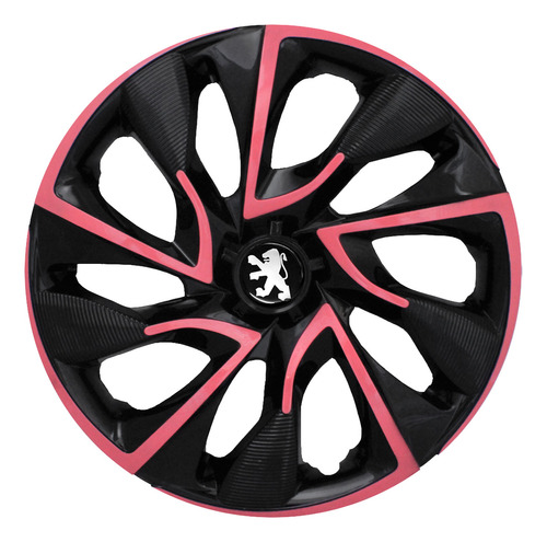 Calota Aro 14 Ds4 Pink Rosa Para Peugeot 206 207 Hoggar