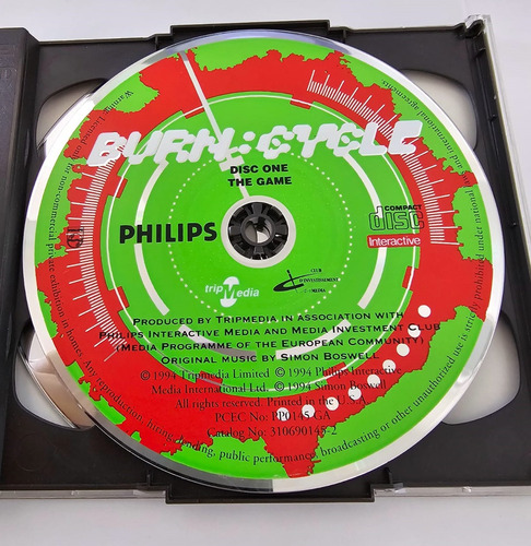 Burn Cycle Juego Original 2 Discos Phillips Buen Estado (Usado)