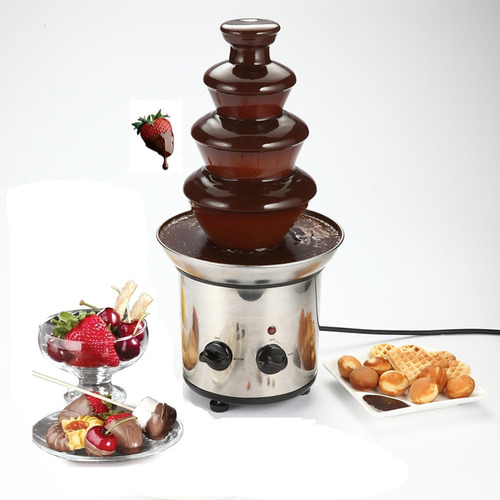 Máquina De Fuente Fondue De Chocolate De 4 Niveles Fiestas