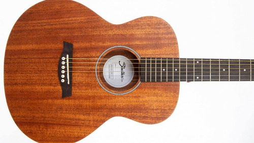 Imagem 3 de 4 de Violão Shelter Eletrico Baby Bby500mhq Mahogany Satin