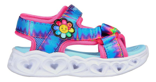 Sandalia Niña Heart Lights Vibrant Multicolor Skechers