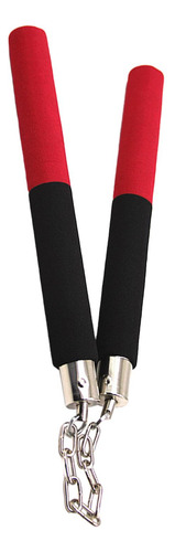 Treinamento De Brinquedo Nunchucks Acolchoado De Vermelho