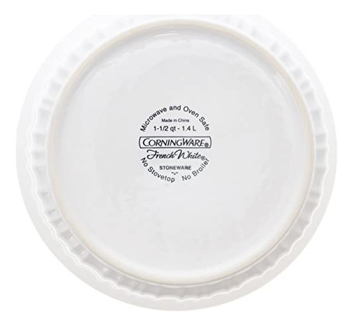 Cazuela Redonda Blanca Francesa Corningware Fs5 De 1.5 Cuart