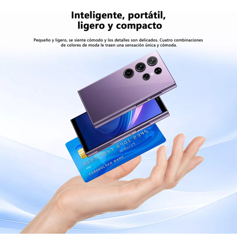 Android Celulares S24 Ultra Mini 3.5 Pulgadas Barato Ram2gb Y Rom16gb Negro