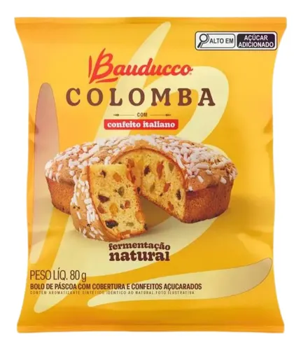 comprar 25 Un Mini Colomba Pascal Frutas Cristalizadas Bauducco 80g
