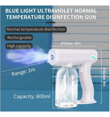 Pistola Pulverizadora Inalámbrica Recargable