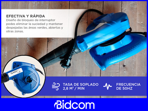 Sopladora Electrica Portátil Gadnic 720w Profesional Color Azul
