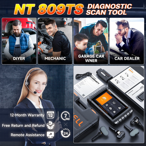 Scanner Foxwell Nt809ts Obd2 Diagnóstico Tpms Developer