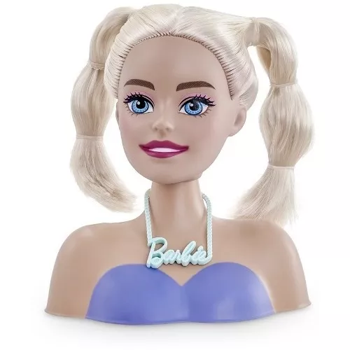 Brinquedo Boneca Barbie Busto Styling 12 Frases + Maquiagem