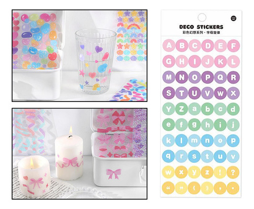 5 Brillante Brillante Stickersheart Estrella Pegatinas Carta