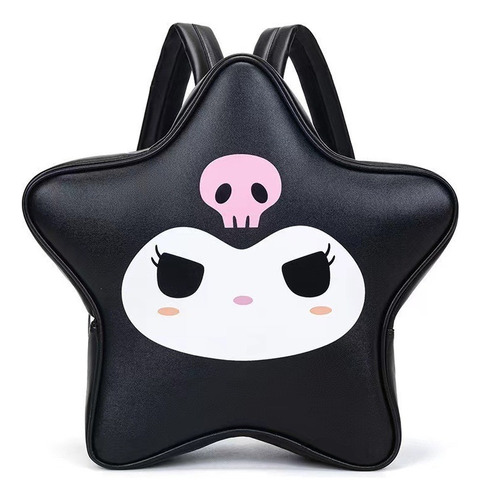 Mochila Estrella Kuromi Cuero Pu My Melody Hello Kitty