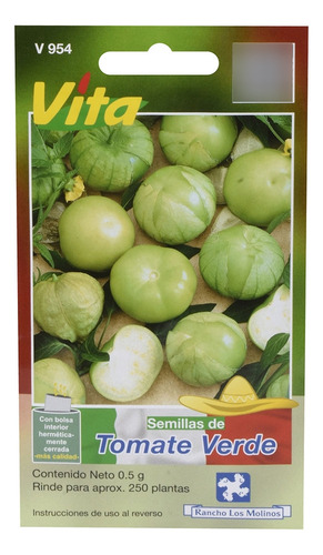Semillas De Tomate Verde Vita 0.5 Gr