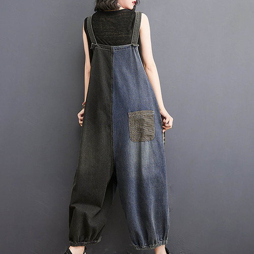Pantalones De Mezclilla Con Tirantes Para Mujer
