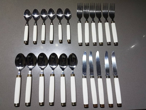 Juego Fino De Cubiertos Rostfrei Tenedor Cuchillo Cuchara