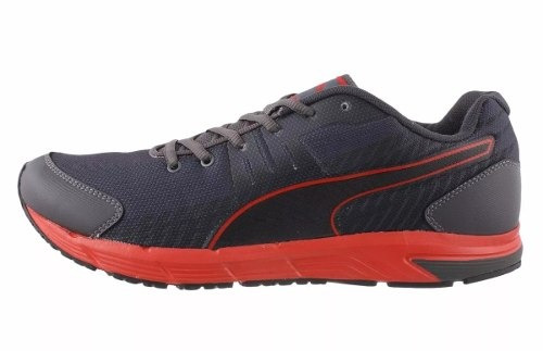 Zapatillas Puma Running Sequence V2 Adp  Gris C/rojo