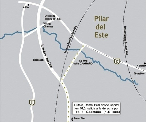 Imagen 9 de 9 de Lote En Venta En Pilar Del Este, Pilar, G.b.a. Zona Norte