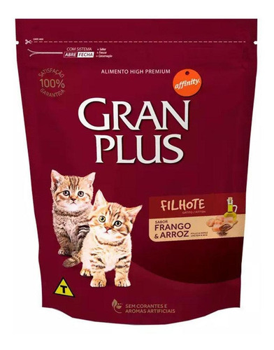 Ração Gran Plus Gatos Filhotes Frango/arroz 3kg