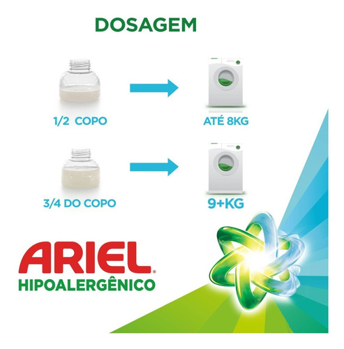 Sabão Líquido Ariel Suave E Gentil Concentrado 2l