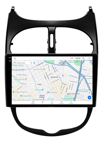Multimidia Peugeot 206 9p Android Carplay 4/64gb + Ré