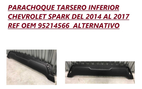 Parachoque Trasero Inferior Chevrolet Spark Gt2014-2017 Leer