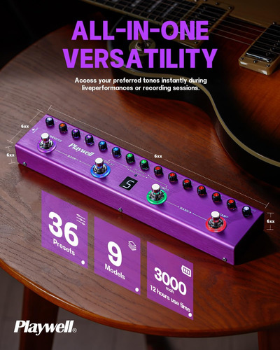 Pedal De Guitarra Multi-efeitos Tank-g, Guitarra Elétrica Di