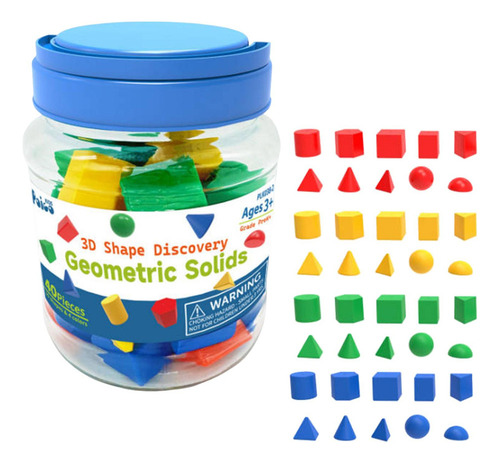 40x 3d Solids Geometric Color Cognition