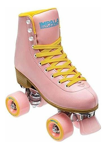 Impala Rollerskates Patines Con Cordones Para Mujer, Rosa -