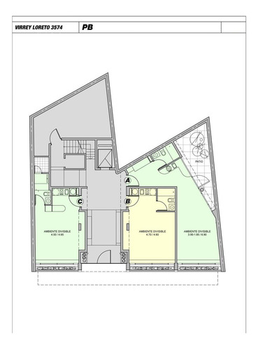 Vi Rrey Loreto 3574 - Monoambiente Apto Profesional Nov 2024