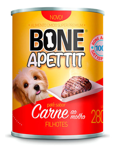 Bone Apettit Lata Carne Filhotes 280g