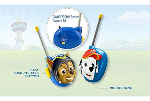 Paw Patrol Nuevos Walkie Talkies - Conjunto De 2 Walkie Talk