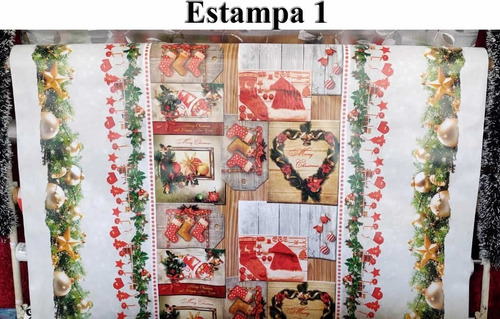 Toalha De Mesa Plástica Termovip Natal Natalina 1,40x1,40m