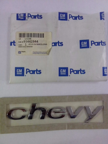 Imagen 2 de 2 de Emblema Chevy Tapa Maleta Para Chevy C2 07-08 93442844